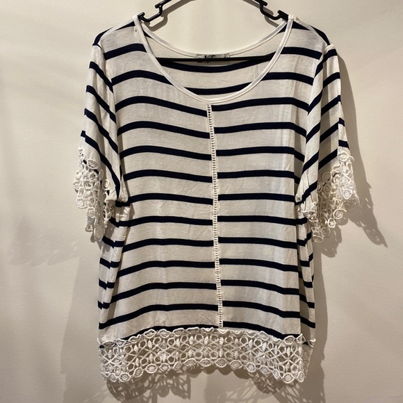 Uptown Vibe Striped Blouse - Picture 1 of 5